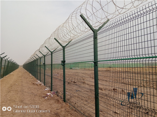 甘肅北京大興機場飛行區圍界鐵絲網圖片2